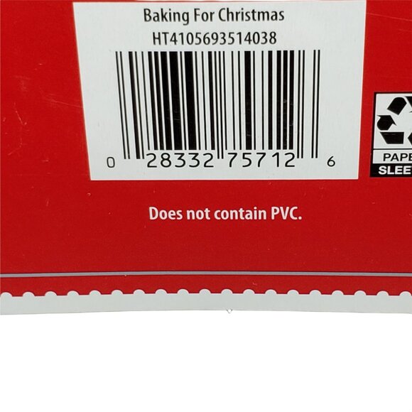 70" Round Vinyl Tablecloth Gingerbread Man & Candies Christmas Peva Holiday Time - Picture 6 of 6